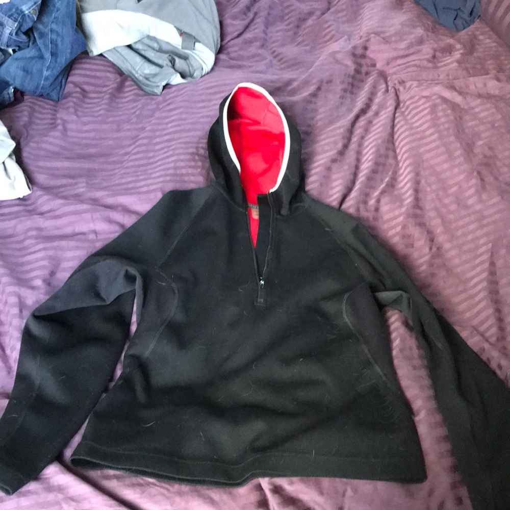 Mammut hooded 1/4 zip mid layer